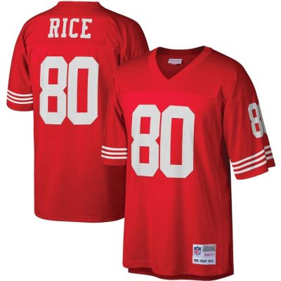 Jerry Rice San Francisco 49ers 1990 Retired Player Replica Jersey - Scarlet