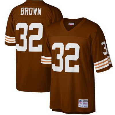 Jim Brown Cleveland Browns 1963 Retired Player Replica Jersey - Brown