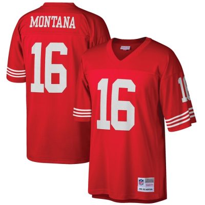 Joe Montana San Francisco 49ers 1990 Retired Player Replica Jersey - Scarlet