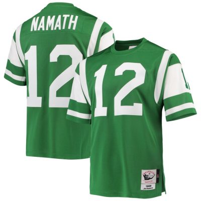 Joe Namath New York Jets 1968 Throwback Retired Player Jersey - Green