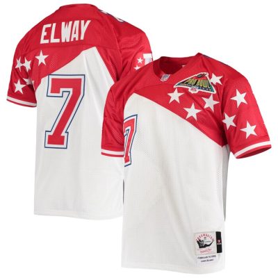 John Elway AFC 1995 Pro Bowl Jersey - White/Red