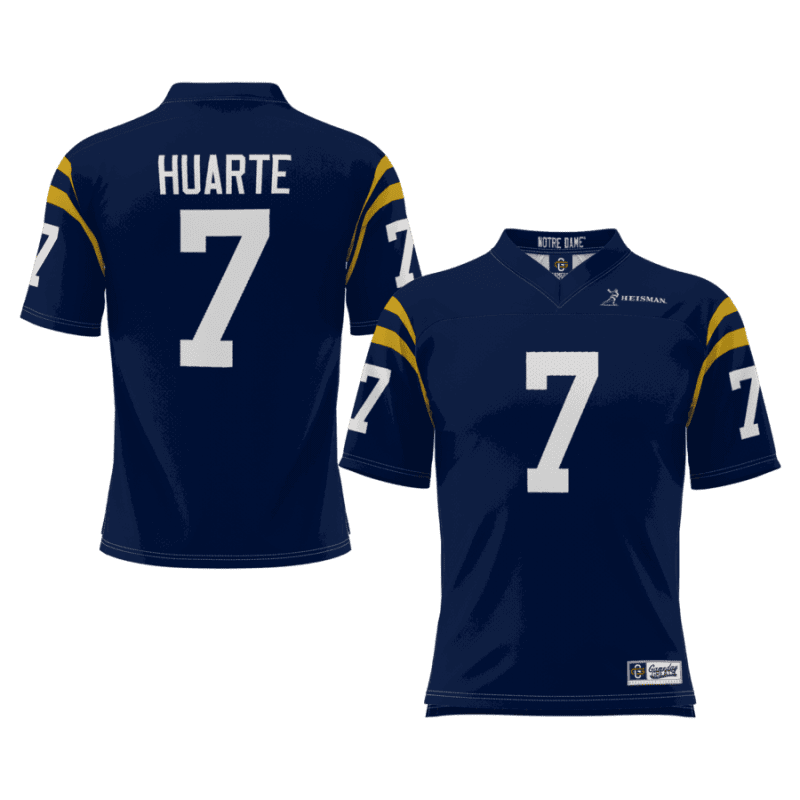 John Huarte Notre Dame Fighting Irish GameDay Greats Heisman Football Jersey - Navy