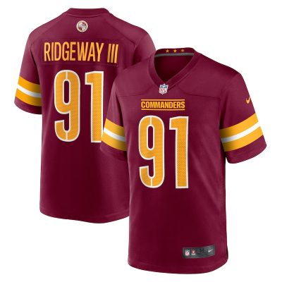 John Ridgeway Washington Commanders Game Jersey - Burgundy