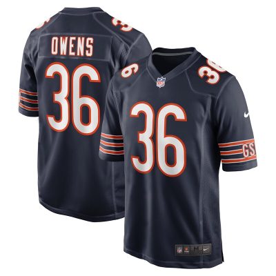 Jonathan Owens Chicago Bears Game Jersey - Navy