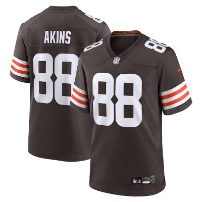 Jordan Akins Cleveland Browns Team Game Jersey - Brown