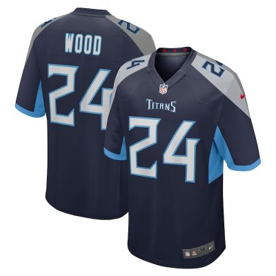 Julius Wood Tennessee Titans Game Jersey - Navy