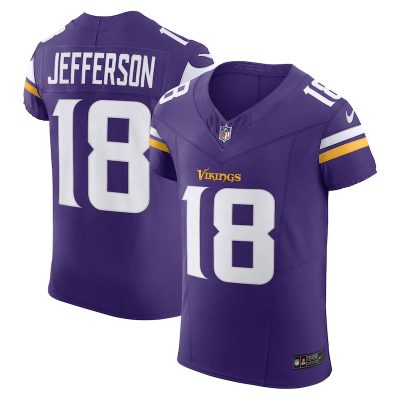 Justin Jefferson Minnesota Vikings Vapor F.U.S.E. Elite Jersey - Purple