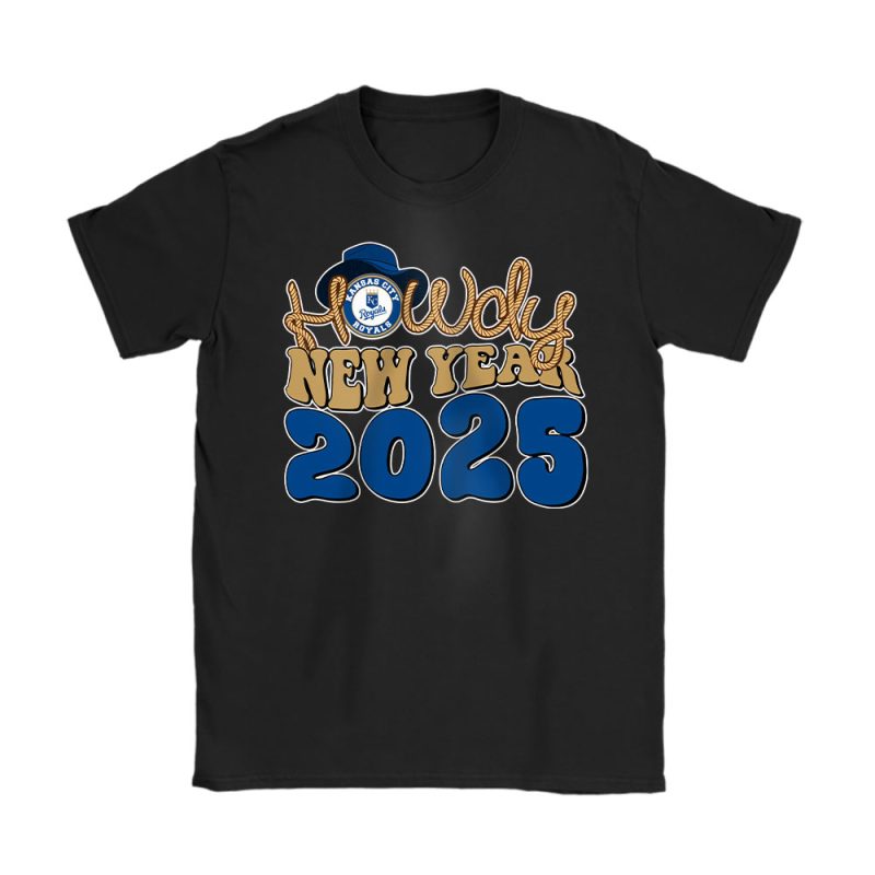 Kansas City Royals Howdy New Year MLB Gift For Fan Unisex T-Shirt Cotton Tee TAT23799