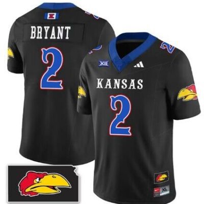 Kansas Jayhawks ACTIVE PLAYER Custom Black 2023 F.U.S.E. Stitched Jersey