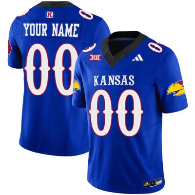 Kansas Jayhawks ACTIVE PLAYER Custom Royal 2023 F.U.S.E. Vapor Limited Stitched Jersey