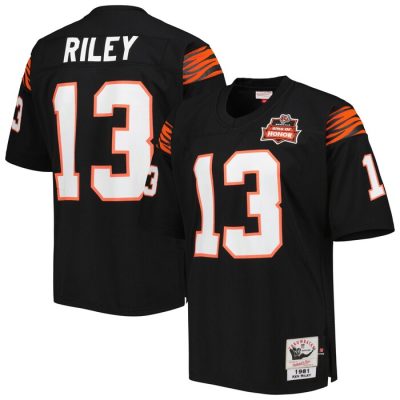 Ken Riley Cincinnati Bengals 1981 Throwback Retired Player Jersey - Black