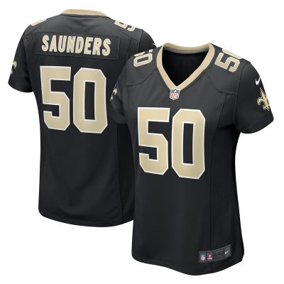 Khalen Saunders New Orleans Saints Women Game Jersey - Black