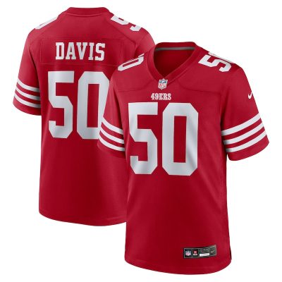 Khalil Davis San Francisco 49ers Game Jersey - Scarlet