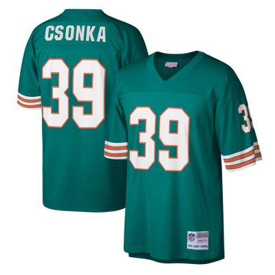 Larry Csonka Miami Dolphins Legacy Replica Jersey - Aqua