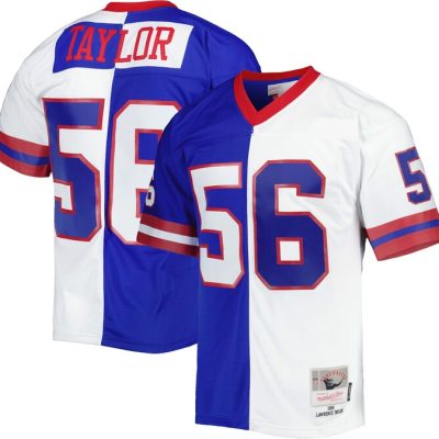 Lawrence Taylor New York Giants 1986 Split Legacy Replica Jersey - Royal/White