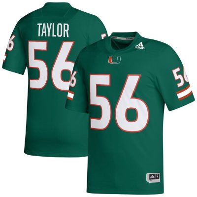 Leonard Taylor Miami Hurricanes NIL Football Player Jersey - Green