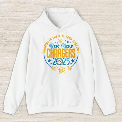 Los Angeles Chargers Happy New Year NFL Bringing In The New Year Together Unisex Hoodie TAH23806