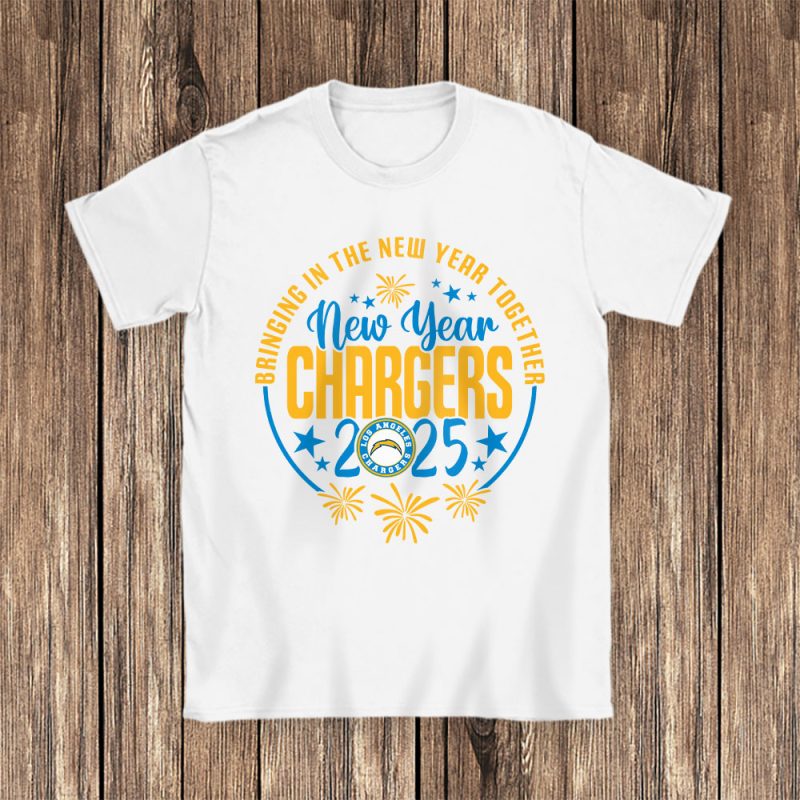 Los Angeles Chargers Happy New Year NFL Bringing In The New Year Together Unisex T-Shirt Cotton Tee TAT23806