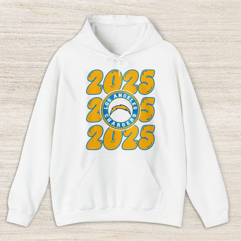 Los Angeles Chargers Happy New Year NFL Gift For Fan Hello 2025 Unisex Hoodie TAH23808