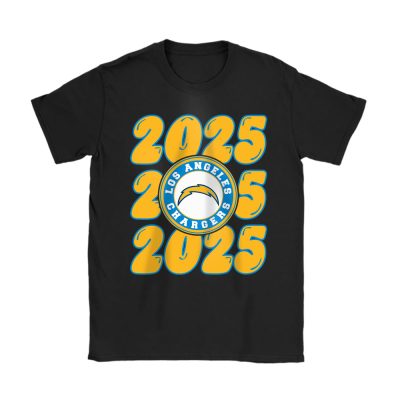 Los Angeles Chargers Happy New Year NFL Gift For Fan Hello 2025 Unisex T-Shirt Cotton Tee TAT23808