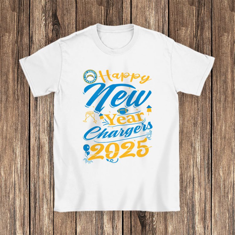 Los Angeles Chargers Happy New Year NFL Gift For Fan Unisex T-Shirt Cotton Tee TAT23807