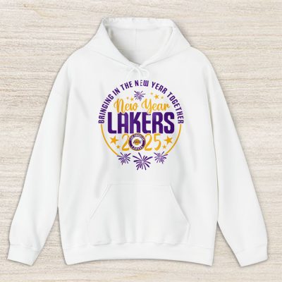 Los Angeles Lakers Happy New Year NBA Bringing In The New Year Together Unisex Hoodie TAH23832