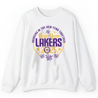 Los Angeles Lakers Happy New Year NBA Bringing In The New Year Together Unisex Sweatshirt TAS23832