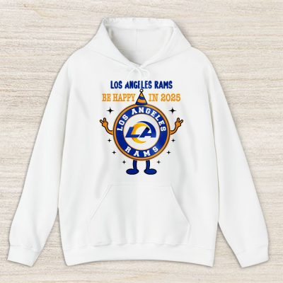 Los Angeles Rams Happy New Year NFL Dont Worry Be Happy In 2025 Unisex Hoodie TAH23840