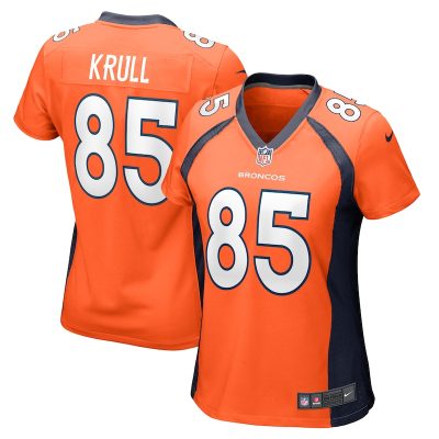 Lucas Krull Denver Broncos Women Team Game Jersey - Orange