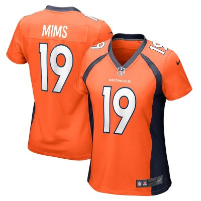 Marvin Mims Jr Denver Broncos Women Team Game Jersey - Orange