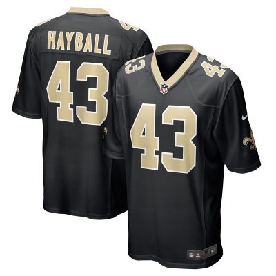 Matthew Hayball New Orleans Saints Game Jersey - Black