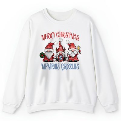 Memphis Grizzlies Merry Christmas NBA Gift For Fan Christmas Gnomes Unisex Sweatshirt TAS24265