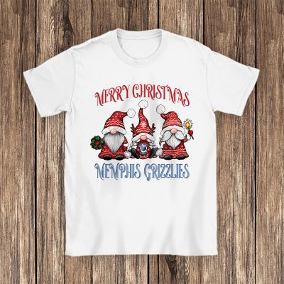 Memphis Grizzlies Merry Christmas NBA Gift For Fan Christmas Gnomes Unisex T-Shirt Cotton Tee TAT24265