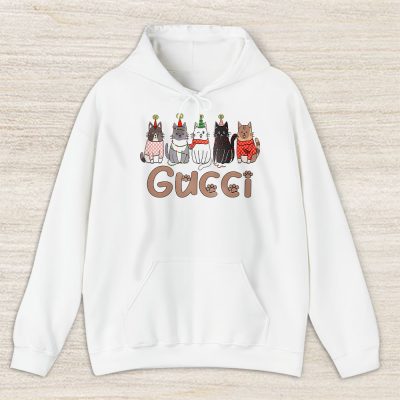 Meowy Catmas Christmas Funny Christmas Cat Lover Gucci Unisex Hoodie TAH23340