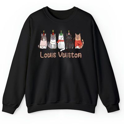 Meowy Catmas Christmas Funny Christmas Cat Lover Louis Vuitton Unisex Sweatshirt TAS23341