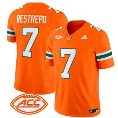 Miami Hurricanes #7 Xavier Restrepo Orange F.U.S.E. Stitched Jersey