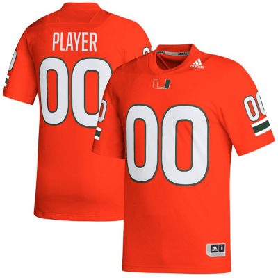 Miami Hurricanes Pick-A-Player NIL Replica Football Jersey - Orange