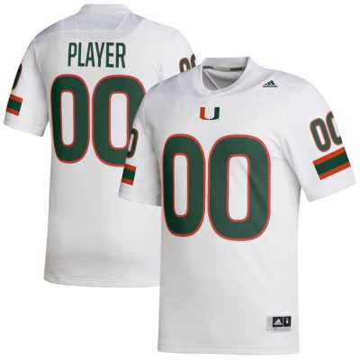 Miami Hurricanes Pick-A-Player NIL Replica Football Jersey - White