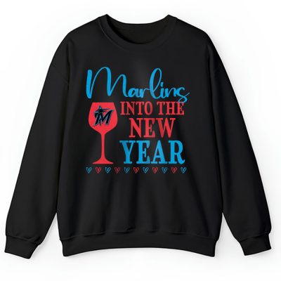 Miami Marlins Happy New Year MLB Gift For Fan Cheers To A New Year Unisex Sweatshirt TAS23885