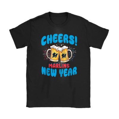 Miami Marlins Happy New Year MLB Gift For Fan Hello 2025 Unisex T-Shirt Cotton Tee TAT23884