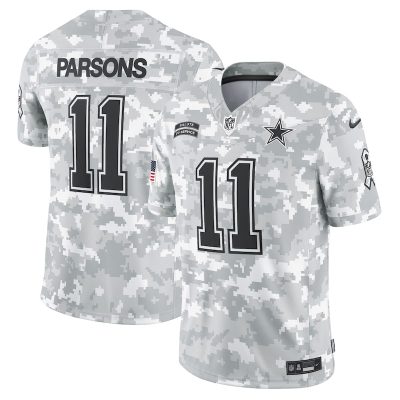 Micah Parsons Dallas Cowboys 2024 Salute to Service Limited Jersey - Arctic Camo