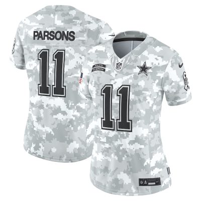 Micah Parsons Dallas Cowboys Women 2024 Salute to Service Limited Jersey - Arctic Camo