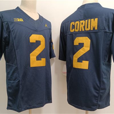 Michigan Wolverines #2 Blake Corum Navy F.U.S.E. Stitched Jersey