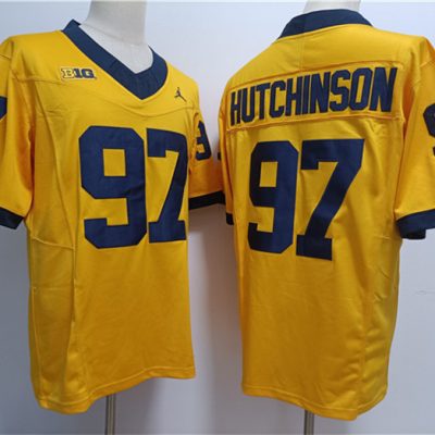 Michigan Wolverines #97 Aidan Hutchinson Yellow F.U.S.E. Stitched Jersey