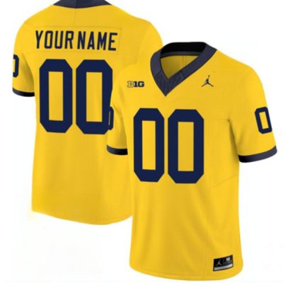 Michigan Wolverines ACTIVE PLAYER Custom Yellow 2024 F.U.S.E. Stitched Jersey