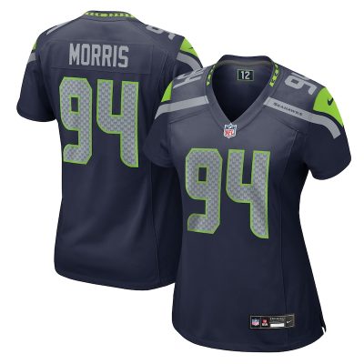 Mike Morris Seattle Seahawks Women Team Game Jersey - College Navy