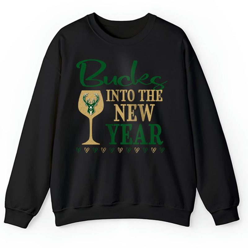 Milwaukee Bucks Happy New Year NBA Gift For Fan Cheers To A New Year Unisex Sweatshirt TAS23890