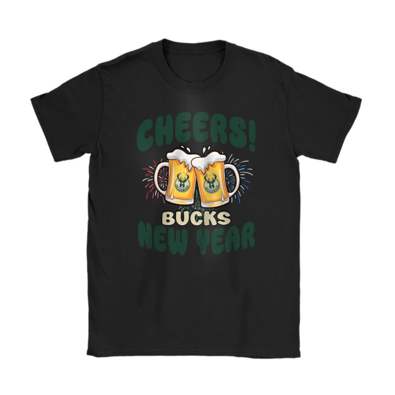 Milwaukee Bucks Happy New Year NBA Gift For Fan Hello 2025 Unisex T-Shirt Cotton Tee TAT23889