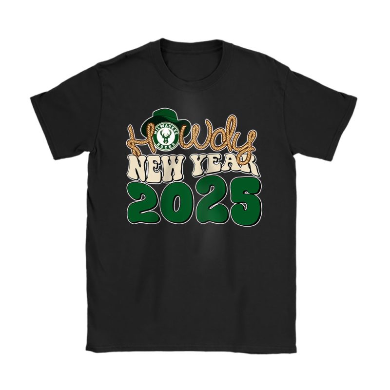 Milwaukee Bucks Happy New Year NBA Gift For Fan Unisex T-Shirt Cotton Tee TAT23893