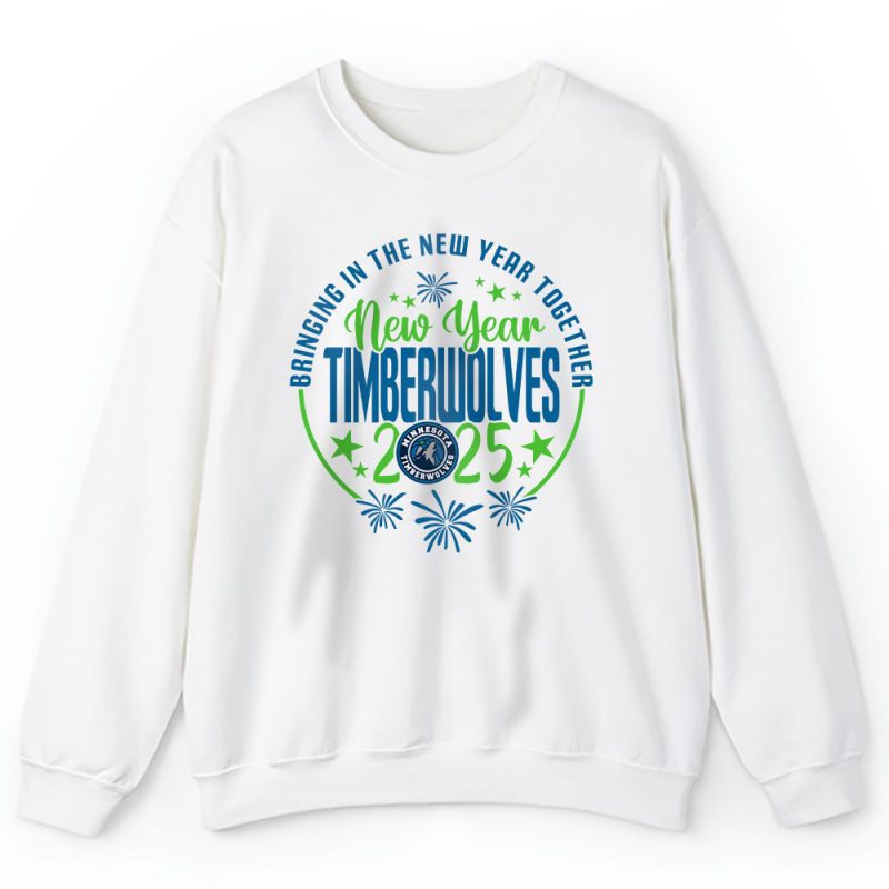 Minnesota Timberwolves Happy New Year NBA Bringing In The New Year Together Unisex Sweatshirt TAS23910